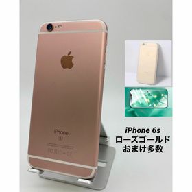 084 iPhone6s 64GB ローズゴールド/シムフリー/新品バッテリー(スマートフォン本体)