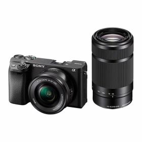 【中古】【1年保証】【美品】SONY α6400 ダブルズームレンズキット 16-50mm + 55-210mm ブラック [ILCE-6400Y]