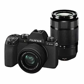 【中古】FUJIFILM ミラーレスデジタルカメラ X-S10 Wズームレンズキット F X-S10LK-1545/50230 ブラック