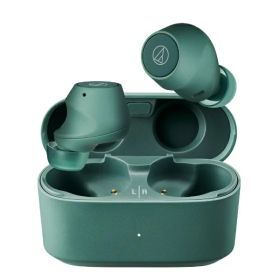 オーディオテクニカ｜audio-technica 完全ワイヤレスイヤホン エバーグリーン ATH-CKS30TW+GR [ワイヤレス(左右分離) /ノイズキャンセリング対応 /Bluetooth対応]