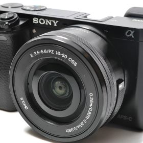 【中古】【1ヶ月保証】 ソニー SONY α6000 パワーズームレンズキット ブラック ILCE-6000L B SDカード付き ミラーレス一眼