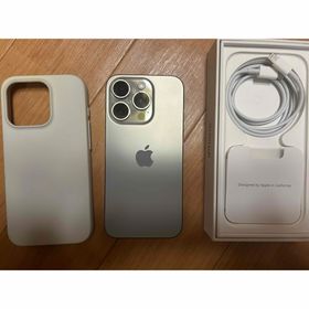 アップル(Apple)のApple/iPhone15pro 128KB ナチュラルチタニウム(スマートフォン本体)