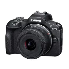 【中古】 Canon ミラーレス一眼カメラ EOS R100 標準ズームレンズキット(RF-S18-45) ブラック/APS-C/約356g EOSR100-1845ISSTMLK