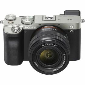 【中古】【1年保証】【美品】SONY α7C レンズキット シルバー [ILCE-7CL]