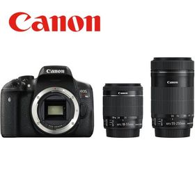 キヤノン Canon EOS Kiss X8i EF-S 18-55mm STM EF-S 55-250mm STM ダブルズームキット デジタル一眼レフ カメラ 中古