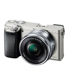 ソニー SONY α6000 ILCE-6000 レンズセット シルバー ミラーレス 一眼レフ カメラ 中古