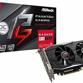 【中古】ASRock AMD Radeon RX580 搭載 グラフィックボード Phantom gaming モデル PG D Radeon RX580 8G OC