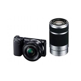 SONY ソニー デジタル一眼カメラ「NEX-5T」ダブルズームレンズキット(ブラ (中古品)