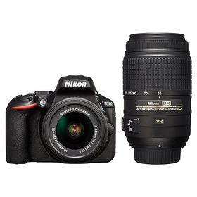 ニコン デジタル一眼 Nikon D5500 ダブルズーム ブラック 中古 Wi-Fi搭載 新品SDカード付き 届いてすぐに使える スマホに送れる 動画撮影 長期保証