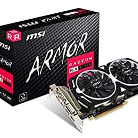 【中古】（非常に良い）MSI Radeon RX 570 ARMOR 8G グラフィックスボード VD6851