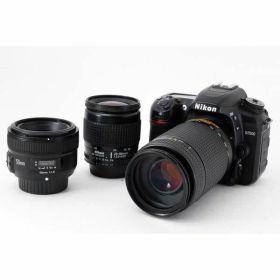 【中古】ニコン Nikon D7500 単焦点&標準&望遠トリプルレンズセット 美品