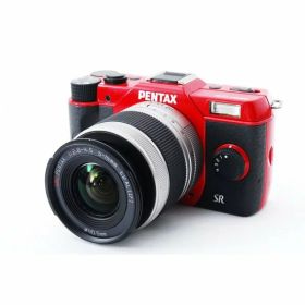 【中古】ペンタックス PENTAX Q10 レッド レンズキット 美品 超小型で超かわいい ストラップ付き