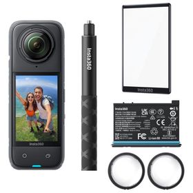 Insta360 アクションカメラ「Insta360 X4」アクションキット 8K 360 Action Cam CINSABMA-X414 返品種別B