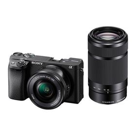 中古 1年保証 美品 SONY α6400 ダブルズームレンズキット 16-50mm + 55-210mm ブラック [ILCE-6400Y]