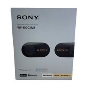 SONY◆イヤホン/WF-1000XM3 (B)/ブラック/ワイヤレス/ノイズキャンセリング/Alexa搭載/