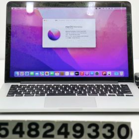 【ジャンク品】Apple MacBook Pro Retina A1502 Early 2015 Core i5 5257U 2.7GHz/16GB/256GB/macOS Monterey バッテリ膨張【中古】【20250402】
