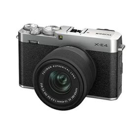 【中古】 富士フイルム(FUJIFILM) ミラーレスデジタルカメラ FUJIFILM X-E4 レンズキット シルバー (XC15-45) F X-E4LK-1545-S