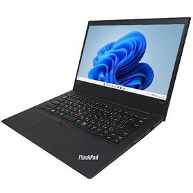 ノートパソコン lenovo ThinkPad E495 中古 Windows11 64bit Ryzen5 3500U WEBカメラ メモリ8GB 高速 SSD 無線LAN フルHD 14インチ A4サイズ 1752414