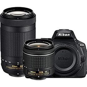 【中古】 Nikon ニコン D5600 デジタル一眼レフカメラ 18-55mm VR & 70-300mm DX AF-P レンズ - (更新)