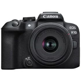【中古】（新古品） Canon ミラーレス一眼カメラ EOS R10 レンズキット(RF-S18-45)ブラック/APS-C/EOSR10-1845ISSTMLK