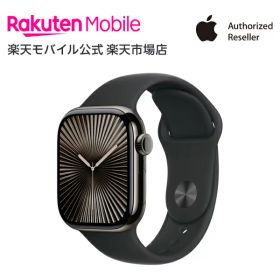 【条件達成で25000ポイント】Apple Watch Series 10 スレートチタニウムケースとブラックスポーツバンド ケースサイズ：42mm/46mm GPS＋Cellularモデル 新品 純正 国内正規品 Apple認定店 アップルウォッチ セルラー