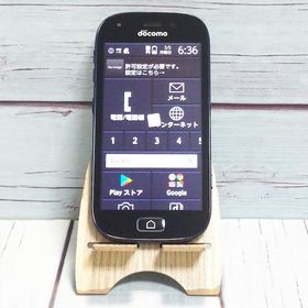 docomo F-03K black らくらくスマートフォン me 本体 白ロム SIMロック解除済み SIMフリー B619750