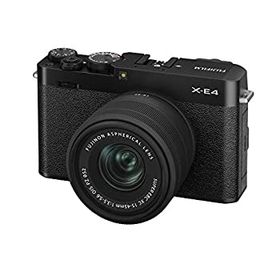 【中古】富士フイルム ミラーレスデジタルカメラ FUJIFILM X-E4 レンズキット ブラック (XC15-45) F X-E4LK-1545-B