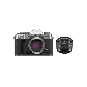【当店オリジナル3年延長保証付】富士フイルム X-T50 JP XC15-45 キット シルバー 日英2言語設定モデル