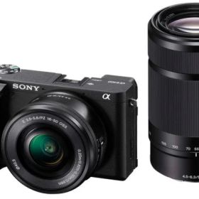 【中古】【1ヶ月保証】 ソニー SONY α6400 ダブルズームレンズキット ブラック SDカード付き ミラーレス一眼
