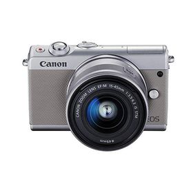 Canon ミラーレス一眼カメラ EOS M100 EF-M15-45 IS STM レンズキット(グレー) EOSM100GY1545IS