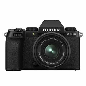 【中古】「非常に良い」富士フイルム(FUJIFILM) ミラーレスデジタルカメラ X-S10 レンズキット(XC15-45) F X-S10LK-1545 ブラック