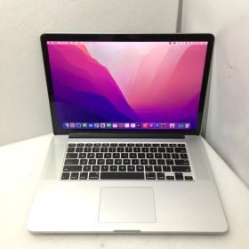 【中古】シルバー MacBook Pro 15 inch (Mid 2015) A1398 lntel Core i7-4770HQ 2.2GHz 16GB SSD256GB Iris Pro 1536MB【レビュー記入で保証期間を3ヶ月に延長します。必ず商品到着後1ヶ月保証の期間中にレビューをお願いします】