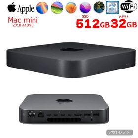Apple Mac mini MRTT2J/A A1993 2018 小型デスク 選べるOS [Core i7 8700B 3.2GHz メモリ32GB SSD512GB 無線 BT スペースグレイ ]：アウトレット