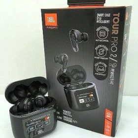 s23g-566x【中古】JBL TOUR PRO 2 完全ワイヤレス イヤホン ハイブリッド ノイズキャンセリング ブラック 【9800円以上で沖縄・離島も送料無料】