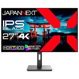 JAPANNEXT 液晶ディスプレイ(27型/IPS/4K UHD 3840×2160/60Hz/8ms/HDR400/HDMI2.0)(ブラック) JN-272IPSB4FLUHDR 返品種別A