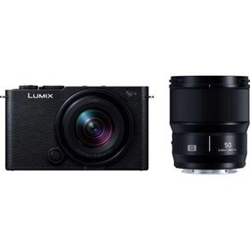 パナソニック フルサイズミラーレス一眼カメラ「LUMIX DC-S9」ダブルレンズキット(ジェットブラック) Panasonic DC-S9W-K 返品種別A