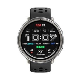 Amazfit スマートウォッチ Active 2 (Round) ブラックシリコン sp170073-C226
