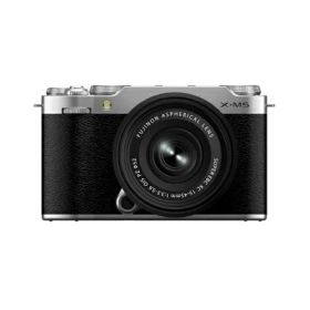 【中古】 富士フイルム(FUJIFILM) ミラーレス一眼カメラ X-M5 レンズキット(XF15-45) シルバー F X-M5LK-1545-S JP 日英二言語モデル