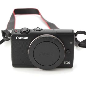 キャノン EOS M100 ミラーレス 一眼レフ カメラ ダブルレンズキット EF-M15-45mm/EF-M22mm カメラ ブラック【中古】