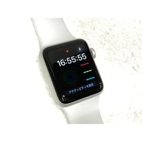 中古 Apple Watch Series3 GPS 38mm シルバーアルミニウムケース ホワイトスポーツバンド MTEY2J/A Model:A1858