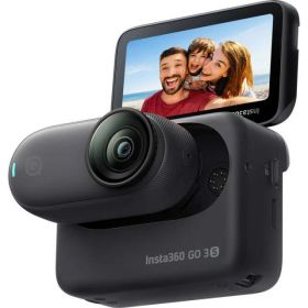【ポイント10倍】 Insta360 ビデオカメラ Insta360 GO 3S (64GB) [ミッドナイトブラック] [タイプ：アクションカメラ 画質：4K 撮影時間：140分 本体重量：39.1g] 【P10倍】