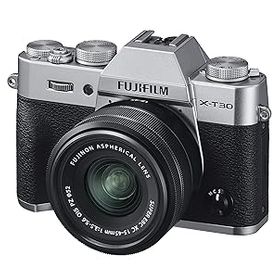 【中古】富士フイルム(FUJIFILM) ミラーレス一眼カメラ X-T30XCレンズキット シルバー X-T30LK-1545-S