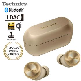 【クーポンで5000円引】 Panasonic TECHNICS テクニクス ワイヤレスステレオインサイドホン（シャンパンゴールド）ノイズキャンセリング Bluetooth ハイレゾ 磁性流体 防滴 高音質 人気 EAH-AZ100-N[12/17まで]