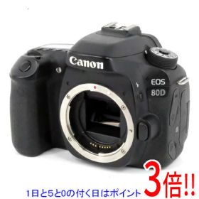 【エントリーで5倍！11/20 20:00〜11/27 01：59まで！】【中古】Canon製 デジタル一眼レフカメラ EOS 80D ボディ