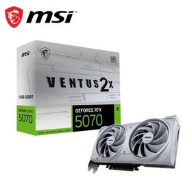 MSI｜エムエスアイ MSI GeForce RTX 5070 12G VENTUS 2X OC WHITE / PCI Express 5.0 グラフィックスボード(ホワイト) 507012GVENTUS2XOC/ W 返品種別B