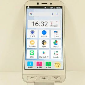 シンプルスマホ4 704SH SoftBank シャンパンシルバー 送料無料 本体 c13205 【中古】