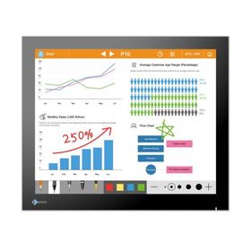 EIZO FDS1783T-FGY DuraVision タッチ対応17型スクエア液晶ディスプレイ(1280x1024/DP/HDMI/セレーングレイ)