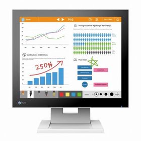 EIZO DuraVision 17インチカラー液晶モニター 1280x1024/DisplayPort HDCP 1.3 、HDMI HDCP 1.4 、D-Sub 15ピン ミニ /セレーングレイ FDS1783T-TGY 代引不可