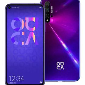【中古】【安心保証】 HUAWEI nova 5T YAL-L21[128GB] 楽天モバイル ミッドサマーパープル
