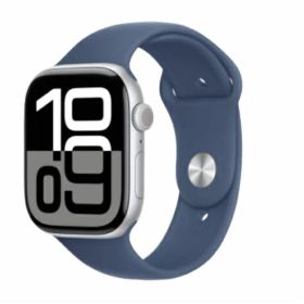 「+2倍ポイント・新品」Apple Watch Series 10 (GPS + Cellularモデル) - 42mm シルバーアルミニウムケース MWX33J/A + Denimスポーツバンド - S/M 4549995501254 利用制限SoftBank▲